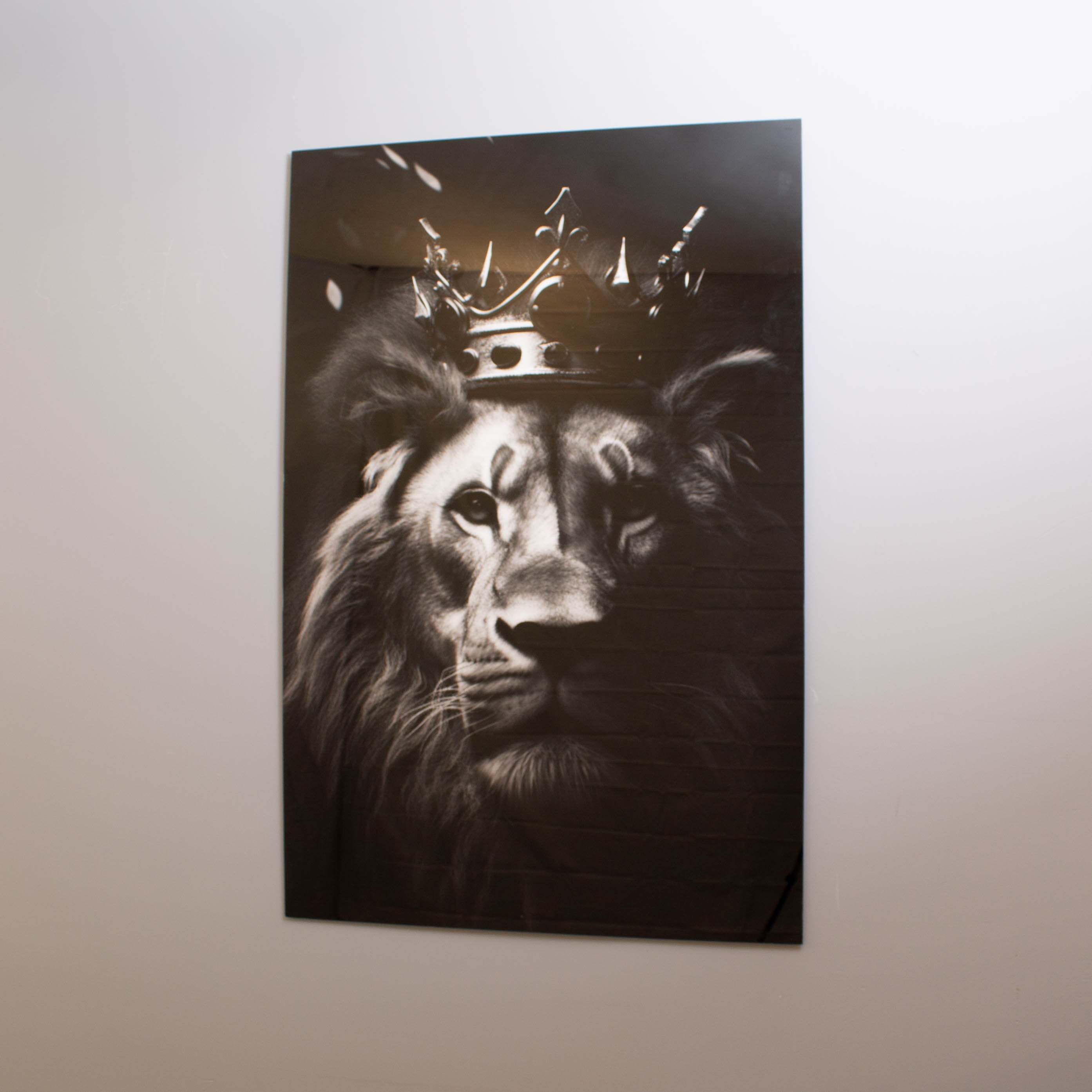 King Of The Jungle Tempered Glass Wall Art