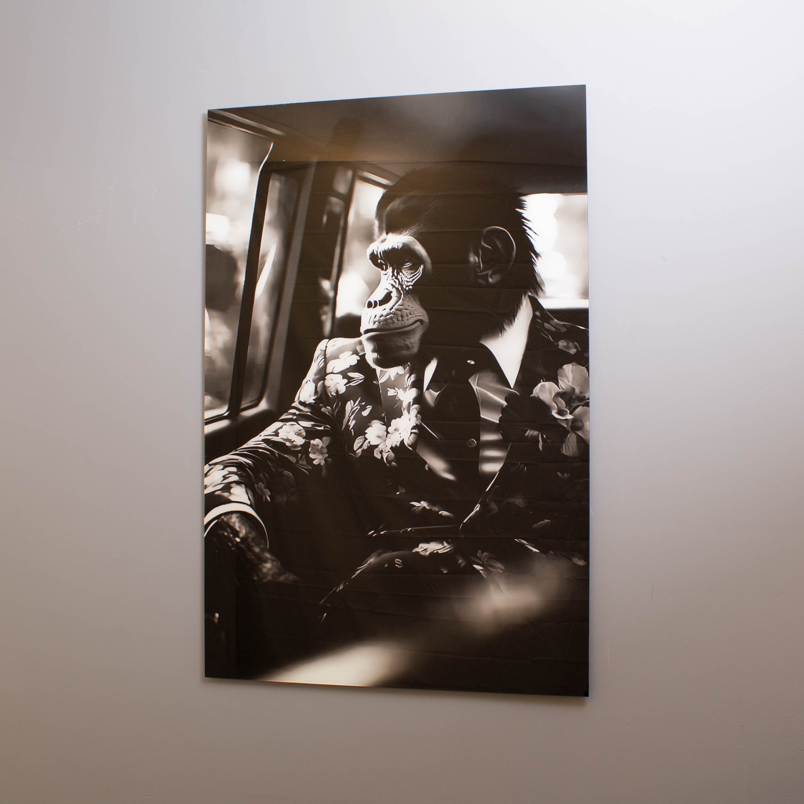 Chimp VIP Tempered Glass Wall Art
