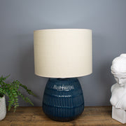 Rivoli Table Lamp, Blue