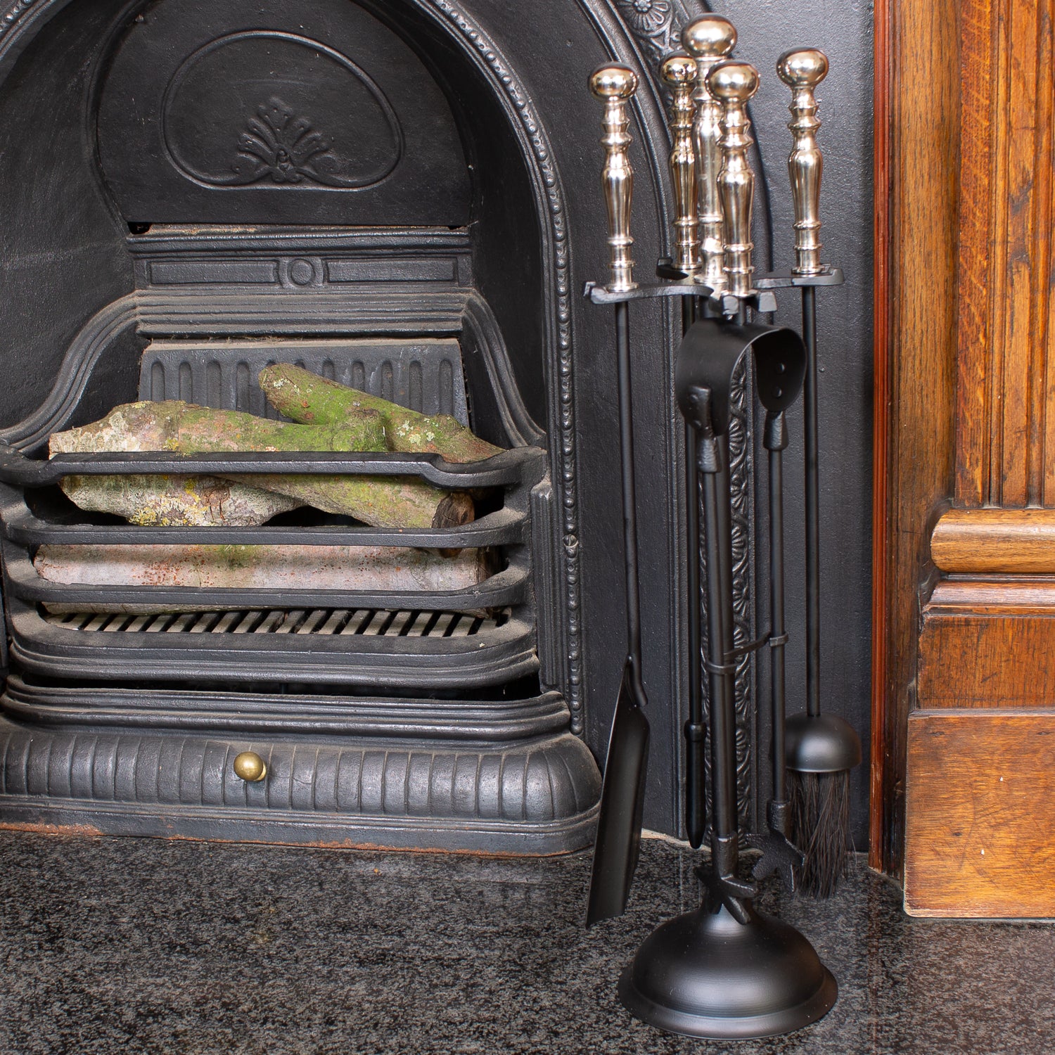 Large Companion Set With Nickel Tops