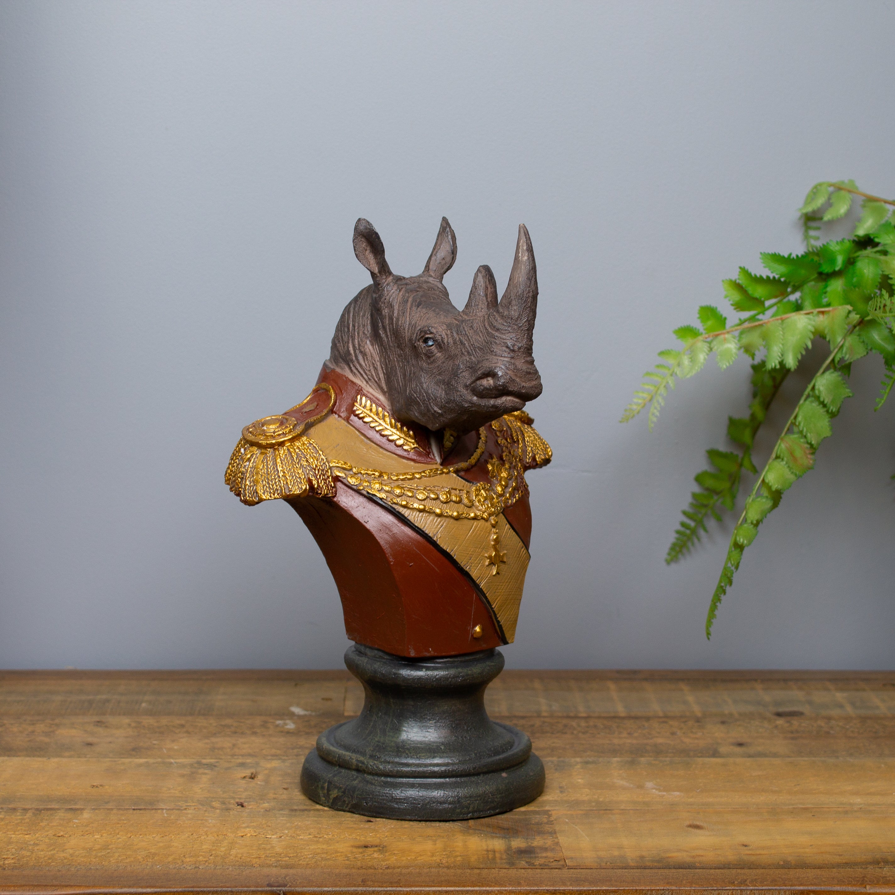 Military Rhino Bust