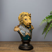 Military Lion Bust
