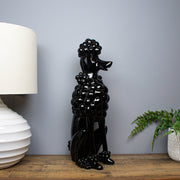 Sitting Poodle, Black