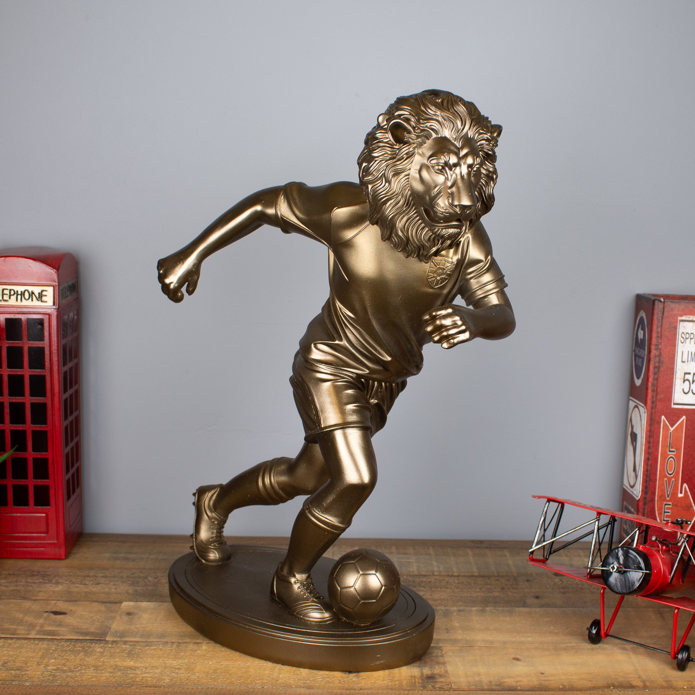 Lion Striker Sculpture – Collector Series (50cm)