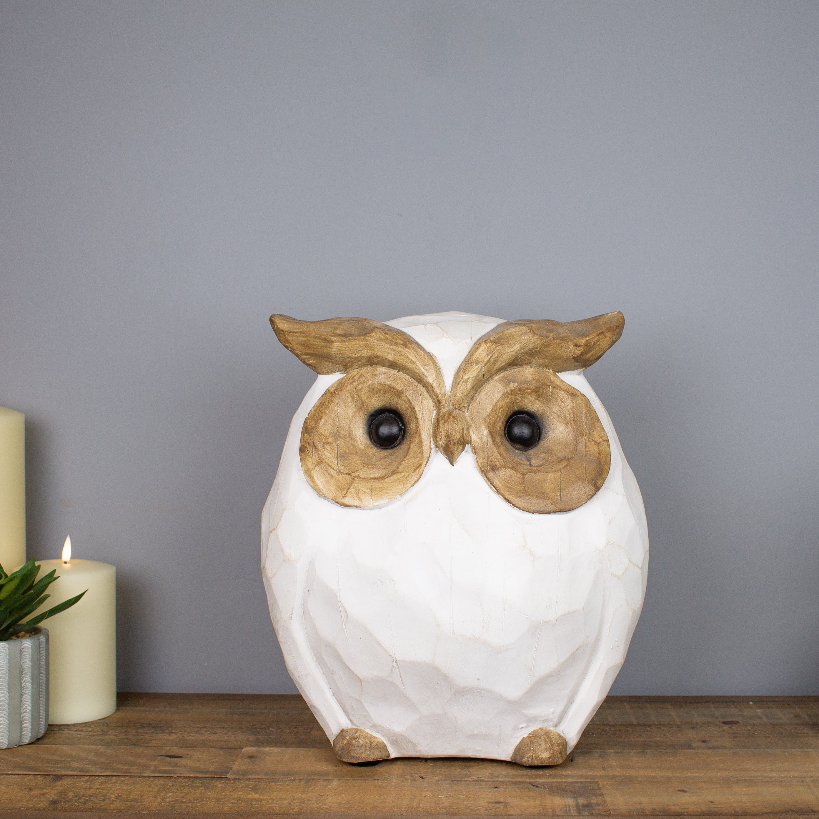 Wise Owl Sculpture 39 cm