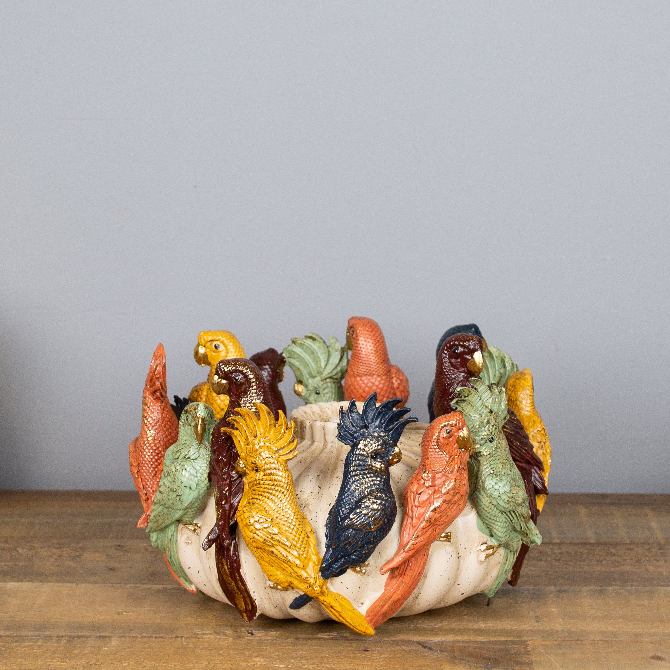 Parrot Circle Vase