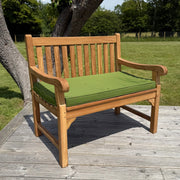 Westminster Teak Garden Bench 100cm With Green Cushion